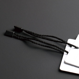 筒头吊绳三d股手穿绳服装标签挂绳衣服吊牌绳子通用吊粒挂牌线现