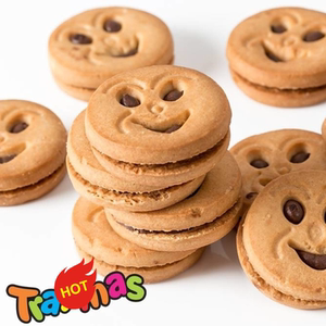 巴西卡夫鬼脸嘟嘟巧克力草莓夹心曲奇饼干