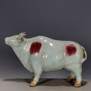 00盛世钧瓷淘宝禹州钧窑五牛图商务礼品办公室台面摆件钧瓷大宋官窑