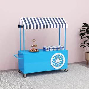 可移动摆摊地推小推车鲜花店门面铁艺花车装饰大型活动展示促销台