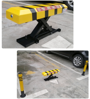 新品x型智能遥控车位锁地锁加厚抗压电动停车库档车自动o占