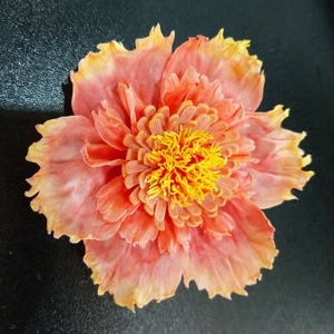 y【扬州通草花】[1]牡丹发簪发夹通草绒花热缩片滴胶造花液