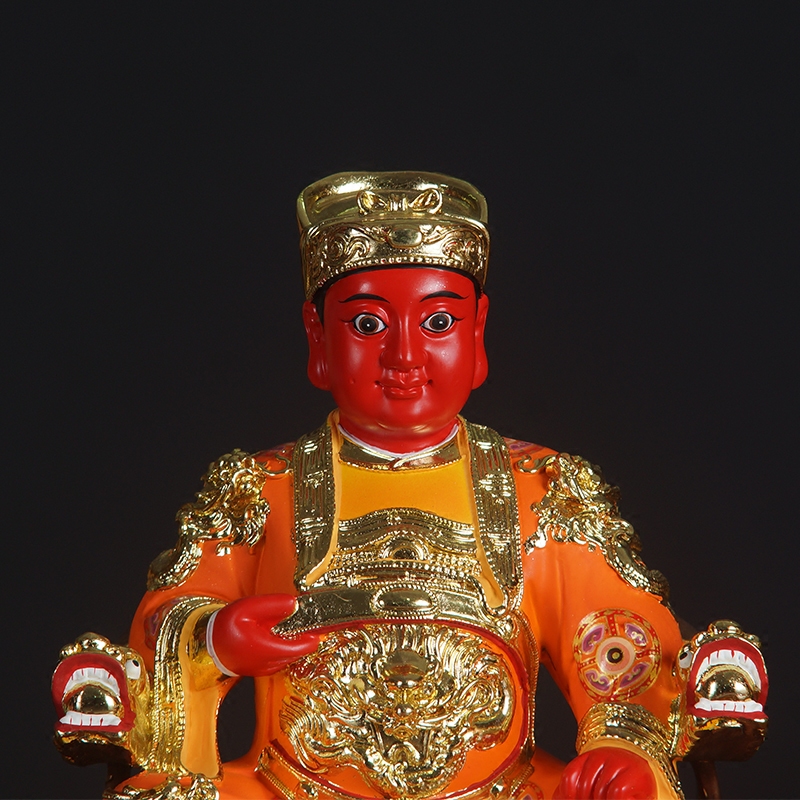郭圣王神像道教用品广泽尊王神像风水佛像摆件保安n尊王彩绘工艺