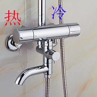 全铜智能自动o调温暗装冷热水龙头太阳能电热水器淋浴可接顶喷花