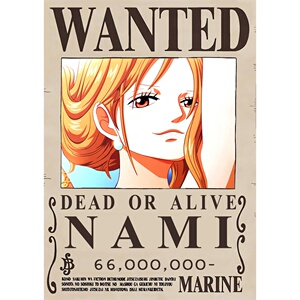 海贼王通缉令草帽团路飞15亿四皇悬赏令全套海报装饰相r框墙画贴