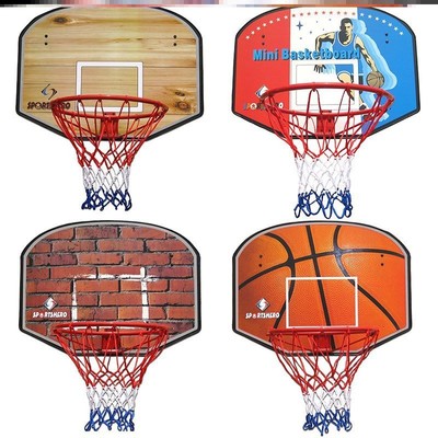 军哥篮球一q号球框迷你儿童小篮筐宿舍挂式篮板家用一号篮球架框