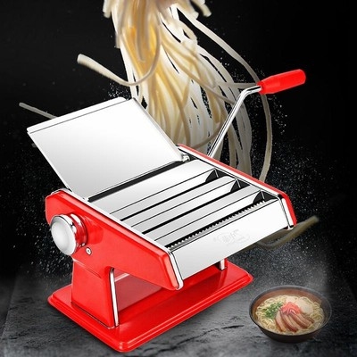 中泰面条机家用小型多功能手动压面机手动不锈钢饺子馄j饨皮