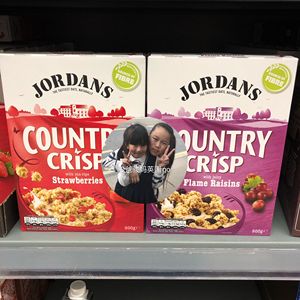 买2盒包邮  英国Jordans巧丹思天然谷物燕麦片营养早餐多口味
