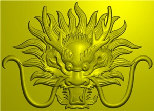 日本购精雕图灰度图九龙戏珠牌匾九龙边框镂空b中龙头大拼合