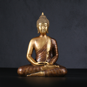 铜艺世家释迦牟尼摆件佛像供奉家居佛堂大日如来佛祖铜像阿弥陀佛