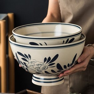 老式碗不烫手老旧土碗陕西大老碗老式碗农村家用80年代怀旧碗面碗