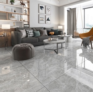 瓷砖地砖800x800客厅通体大理石室内简约亮光灰色防滑地板砖80x80