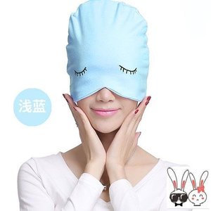 睡觉隔音头套睡眠防吵专用神器遮光新款2020网h红透气月子帽空调