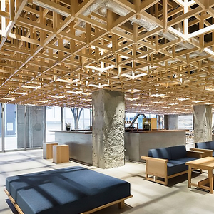 实木吊顶装饰餐厅天花镂空创意个性休闲店铺空中吊饰房顶格栅定制