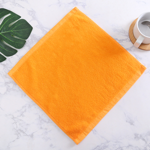 新店宾馆ktv纯k棉方巾加厚全棉吸水四方小毛巾咖啡色蓝色四正方形