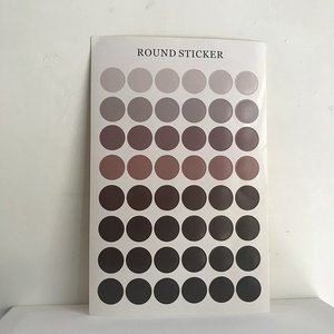 2021标签贴纸韩迪兰圆点莫贴装饰贴风封口贴帐手色照片ins彩t色胶