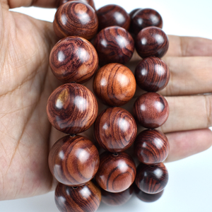 新品大叶黄花梨手款士水r檀香木海南越南黄花梨佛珠男女情侣串沉