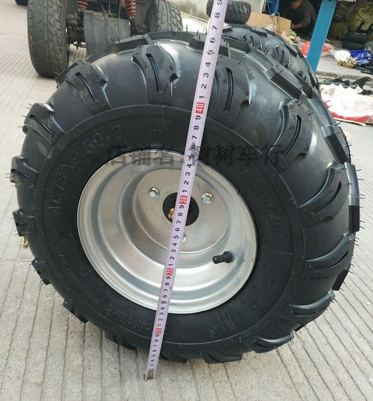 摩托车改装后平叉轮胎三轮车寸带刹车后桥沙滩车总y成diy悬x挂8.