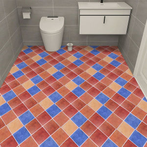 地面翻新防滑防水地砖pvc地板贴纸自粘耐磨浴室卫生间厕所地贴