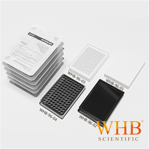 WHB卧宏 96孔细胞培养板 全白全黑独立包装 化学发光板带盖 酶标板  6孔 12孔 24孔 48孔纸塑盒TC处理