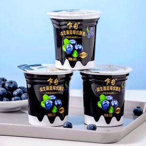 乍甸益生菌蓝莓优酪乳150g*12杯云南森林牧场低温酸奶风味发酵乳