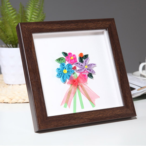 衍纸相框中空1cm标本框美甲睫毛立i体框架展示框摆台相框挂墙