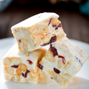 桂林特产雪花酥手工自制牛轧糖捶糖帮玫瑰桂花抹茶