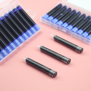 晨光蓝色墨囊小学生通用纯蓝钢笔可擦墨囊蓝黑色换学生替用可蓝