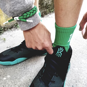 手链标志纪念f品凯里欧文潮腕带礼物体育打球鞋带个性篮球手环手l