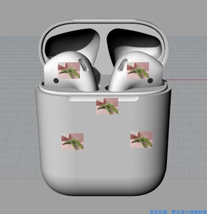 airpods蓝牙耳机3d模型犀牛建模渲染抄数stp 1:1模型c4d/3dmax/ug