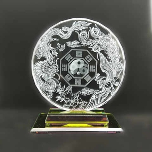 数字水晶内雕165招财牌165五行风水平衡牌5796钥匙扣165汽车摆件