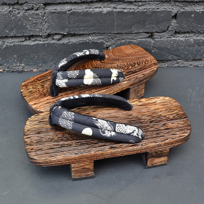 z中式二齿木屐男款木拖鞋中国风潮人字拖高跟厚底汉鞋非日本式