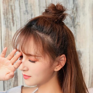 半丸子头假发包假发女小丸子头小发包小号盘发器迷你蓬松自然