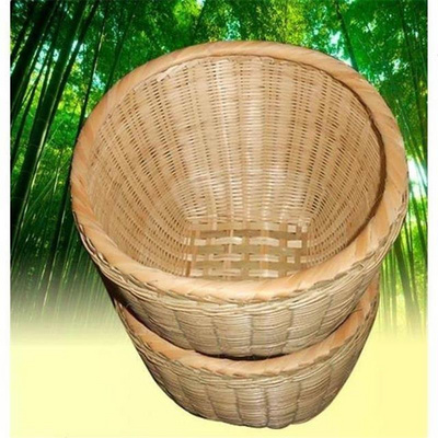 手工竹编制品淘米竹筐小号竹篮子竹篓竹筐竹箩子粮食收纳箩筐.