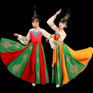 古风艺考桃李杯唐印舞蹈服装古典舞演出服女飘逸中国风唐装大摆裙