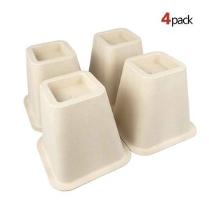 植物纤维6英寸方型增高床脚垫桌脚垫柜脚垫沙发脚家具脚垫