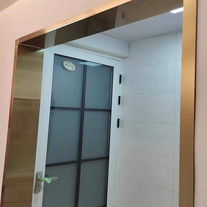 极窄不锈钢门h套门框定制窗套包边垭口进户门电梯口铝合金包套常