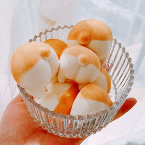 柯基屁屁棉花糖棉花糖热巧克力可可球咖啡饮品奶茶伴侣高颜值糖