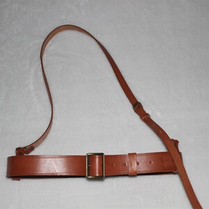 影视演出道具武装带纯牛皮宽皮带单肩斜跨背带红军八路军国军腰带