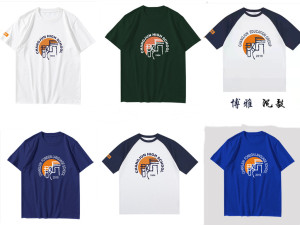 长沙长郡中学校服夏季短袖文化衫纯棉学生夏季t恤短袖青春休闲