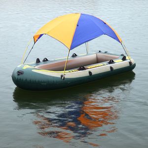 船用遮阳棚钓鱼帐船充气船橡皮艇帐篷充气船挡雨防晒凉棚皮划艇