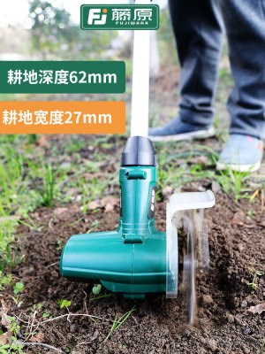 松土机小型菜地微耕机翻土机农用工具o耕地机家用充电电动锄头