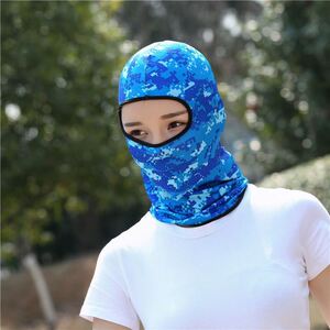 脸基尼游泳防晒面罩泳帽男女玩水潜水漂流防紫外线护脸脖海边头套