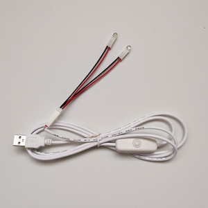 4V/5V/6V/带USB插头线发光管 5mm灯珠焊线LED发光二极管带开关usb