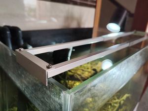 鱼缸龟缸上滤盒滴流盒底座支架过滤盒铝合金托架长度可调滤盒托架