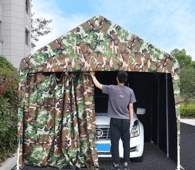 活动简易移动车库冬季防寒保暖防冻停车棚折叠车库家用自动车库棚