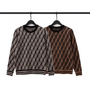 21新款芬迪小怪兽老佛爷毛衣秋季款宽松卫衣男女同款圆领长袖卫衣