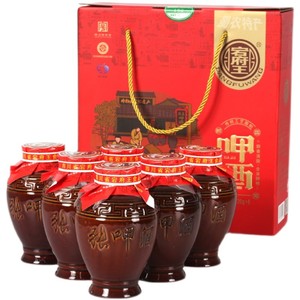 四川土特产渠县呷酒宕府王咂酒罐6瓶装礼盒张呷酒高梁冲泡甜cymm