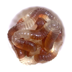 可乐蚯蚓橡皮糖德国品牌可乐味 软糖可乐虫瓶熊500g糖迈徳乐生产