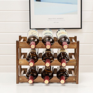 楠竹红酒架摆件红酒柜子家用酒瓶架创意红酒柜展示架个性创意酒驾